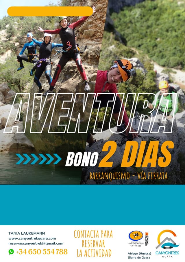 BONO REGALO CANYONTREK GUARA: REGALA UNA EXPERIENCIA INOLVIDABLE
